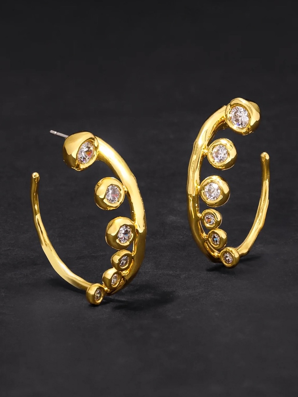 Alexis Bittar Asterales Modernist Hoop Earrings